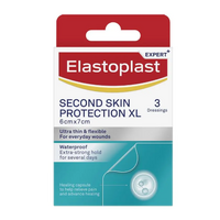 Elastoplast Second Skin Protection Strips XL 6cm x 7cm 3 Pack