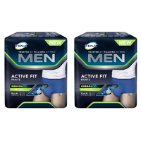 Tena Men Active Fit Pants Plus Size Medium 9 Pack [Bulk Buy 2 Units]