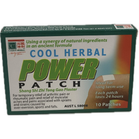 Cathay Herbal Cool Herbal Power Patches x 10 Dermal Patches