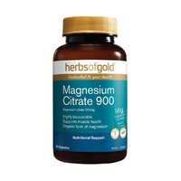 Herbs of Gold Magnesium Citrate 900 120 Vege Capsules