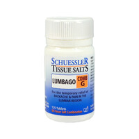 Martin & Pleasance Schuessler Tissue Salts Comb G (Lumbago) 125 Tablets