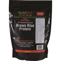 Nutridoc Organic Bio-Fermented Sprouted Brown Rice Protein Natural 1kg