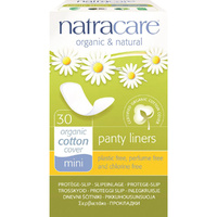 Natracare Panty Liners Mini with Organic Cotton Cover 30 Liners