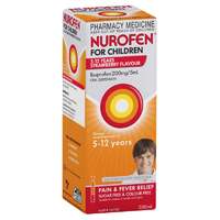 Nurofen For Children 5-12 Years Strawberry 200ml (S2)