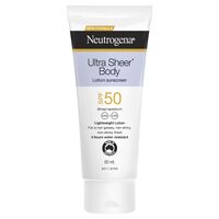 Neutrogena Ultra Sheer Body Sunscreen Lotion SPF 50+ 85mL