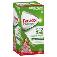 Panadol Children's 5-12 Years Strawberry 100mL (S2)