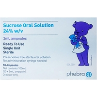 Phebra Sucrose 24% Sterile Oral Solution 50 x 2ml Ampoules