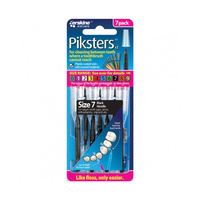 Piksters Size 7 Black 7 Pack