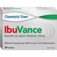 Chemists’ Own IbuVance 200mg 24 Tablets