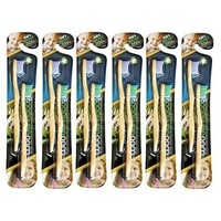 Woobamboo Toothbrush Kid's Sprout Bamboo Toothbrush 2 Pack [Bulk Buy 6 Units]