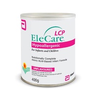 EleCare Hypoallergenic LCP Unflavoured Formula 400g Infants and Children
