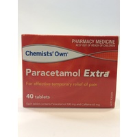 Chemists' Own Paracetamol Extra 40 Tablets (S2)