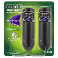 Nicorette Quick Mist Mouth Spray Duo 2x 150