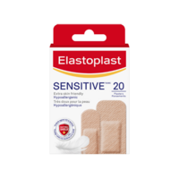 Elastoplast Sensitive Light Skin Tone Adhesive Bandages 20 Pack