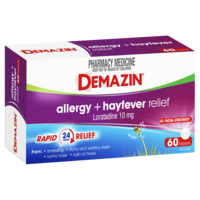 Demazin Allergy + Hayfever Relief 60 Tablets (S2)