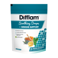 Difflam Soothing Drops + Immune Menthol Eucalyptus 20 Pack