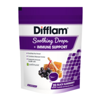 Difflam Soothing Drops + Immune Black Elderberry 20 Pack