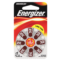 Energizer Hearing Aid EZ312 Turn & Lock 8 Pack