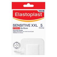 Elastoplast Sensitive Dressing XXL 8x10cm 5 Dressings