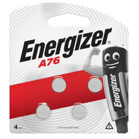 Energizer A76 Silver Oxide Button Battery 4 Pack