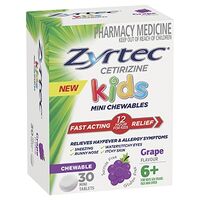 Zyrtec Kids Chewables - Grape 30 Pack (S2)