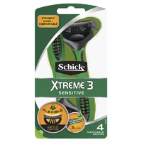 Schick Extreme 3 Sensitive (4 Disposable Razors)