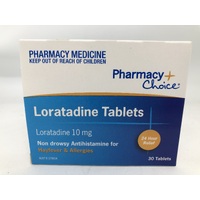 Pharmacy Choice Loratadine 30 Tablets (S2)