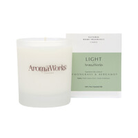 AromaWorks Light Candle Lemongrass & Bergamot Medium 220g