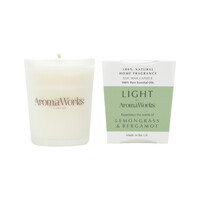 AromaWorks Light Candle Lemongrass & Bergamot Small 75g