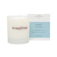 AromaWorks Light Candle Spearmint & Lime Medium 220g
