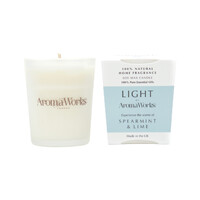 AromaWorks Light Candle Spearmint & Lime Small 75g