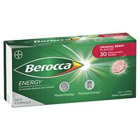 Berocca Energy Berry Flavour 30 Effervescent Tablets