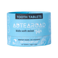 Aotearoad Tooth Tablets (Crush & Brush) Kids Soft Mint Tabs 60t
