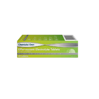Chemists’ Own Effervescent Electrolyte 20 Tablets Lemon Lime