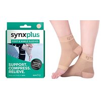 SynxPlus Foot & Ankle Compression Sleeve Nude Small