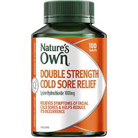 Nature's Own Double Strength Cold Sore Relief 100 Tablets