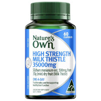Nature’s Own High Strength Milk Thistle 35000mg 60 Capsules