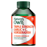 Nature's Own Triple Strength Garlic + C + Horseradish 150 Tablets