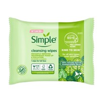 Simple Biodegradable Facial Wipes 25 Pack