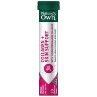 Nature's Own Magnesium + Skin Support Effervescent 20 Tablets