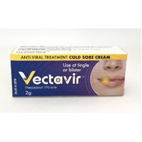 Vectavir Cold Sore Cream 2g Antiviral Treatment (S2)