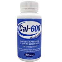 Cal-600 Calcium Supplement 120 Tablets 