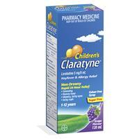 Claratyne Children's Hayfever & Allergy Relief Grape Syrup 120mL (S2)