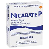Nicabate P Transdermal Nicotine 21mg 28 Patches