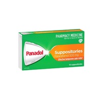 Panadol Suppositories 500mg 10 pack (S2)