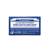 Dr. Bronner's Pure-Castile Bar Soap (All-One Hemp) Peppermint 140g