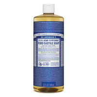 Dr. Bronner's Pure-Castile Soap Liquid (Hemp 18-in-1) Peppermint 946ml