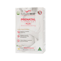 NaturoBest Prenatal Trimester 2 & 3 Plus Breastfeeding 60 Capsules