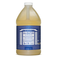 Dr. Bronner's Pure-Castile Soap Liquid (Hemp 18-in-1) Peppermint 1.9L