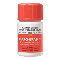 Ferro Gradumet & Vitamin C 30 Tablets  (S2)